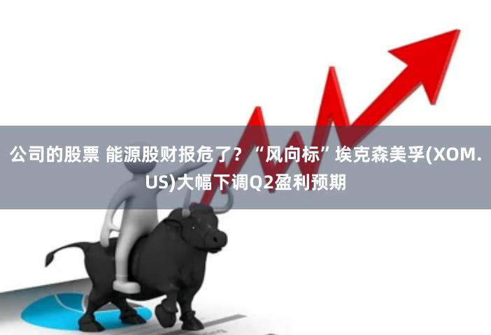 公司的股票 能源股财报危了？“风向标”埃克森美孚(XOM.US)大幅下调Q2盈利预期