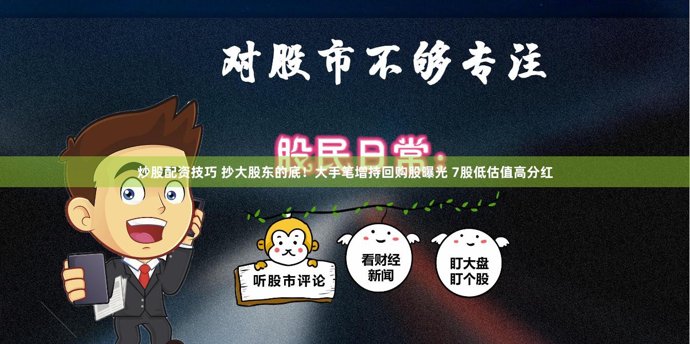 炒股配资技巧 抄大股东的底！大手笔增持回购股曝光 7股低估值高分红